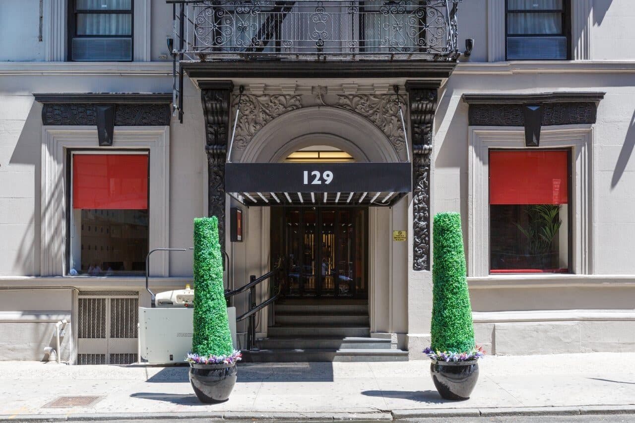 Entrance of The 46, 129 West 46th Street