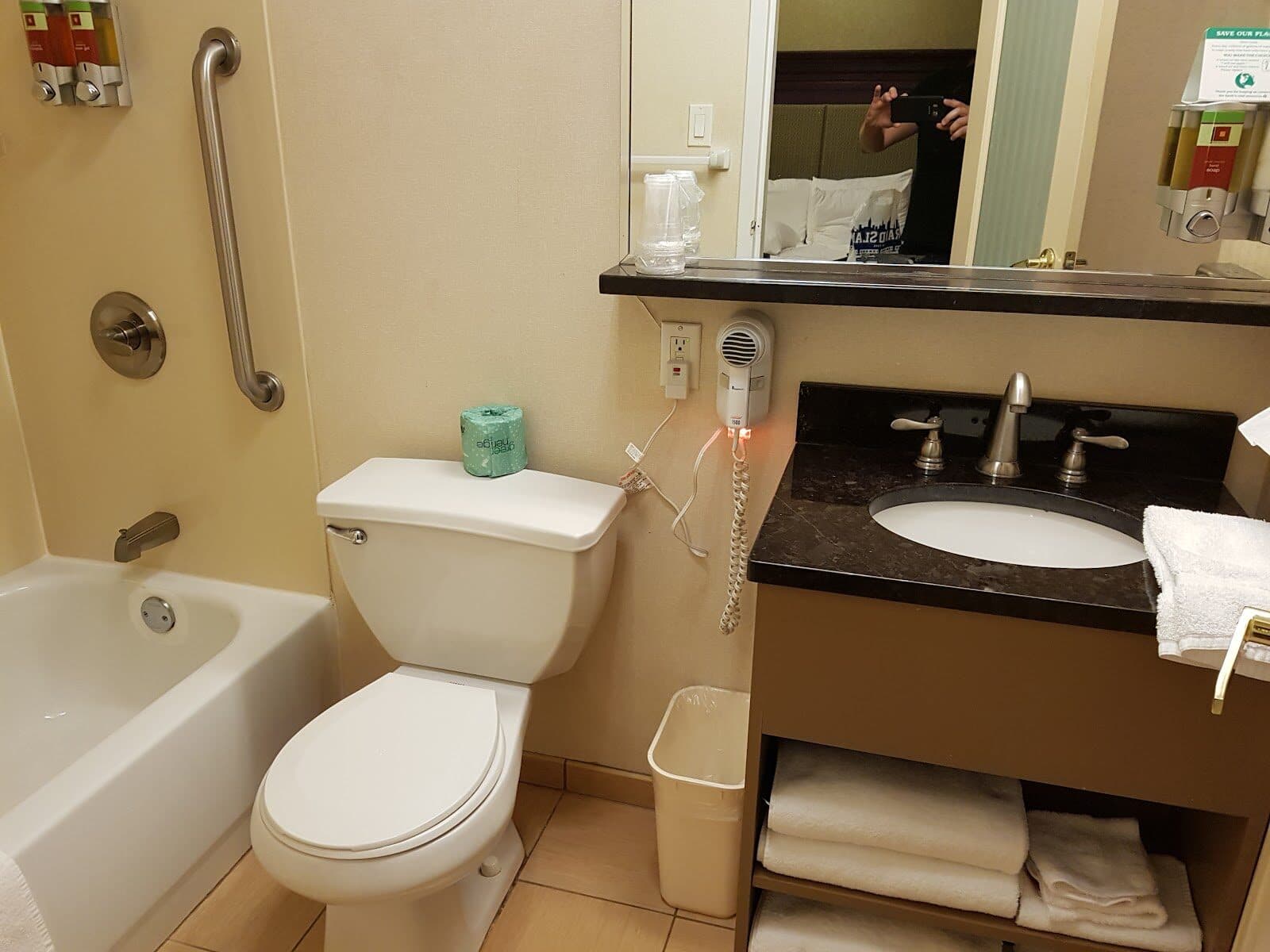 Private bathroom in a room at The 46