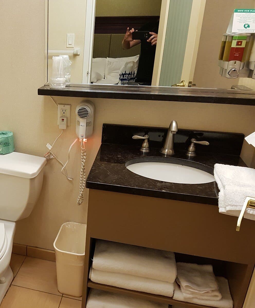 A private ensuite bathroom at The 46